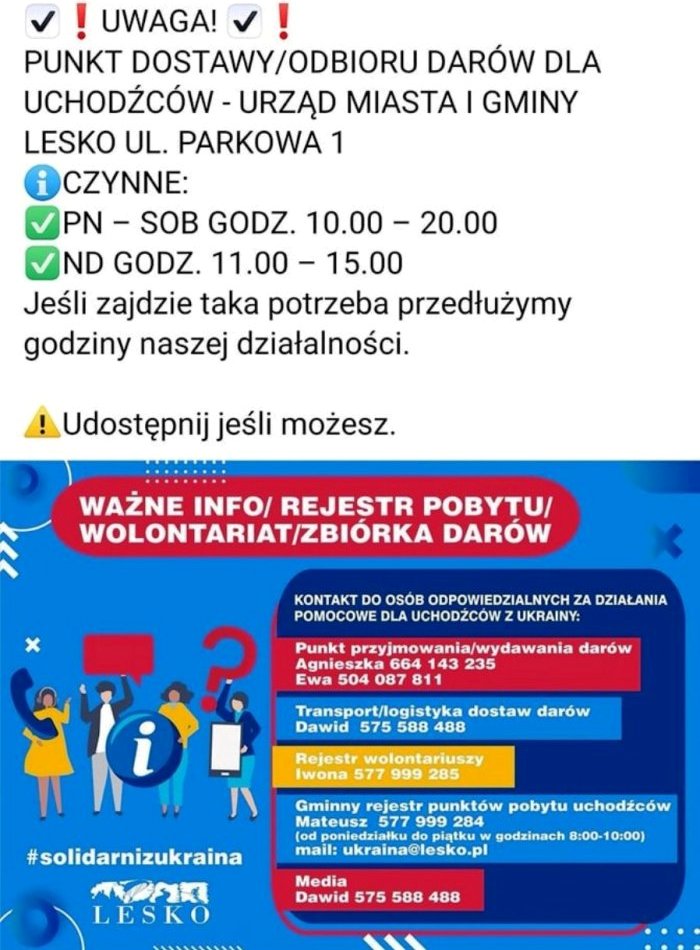 punkt dostawy.odbioru.dary