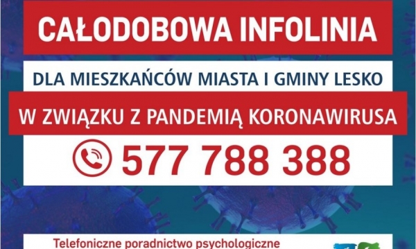 Całodobowa infolinia dla mieszkańc&oacute;w gminy Lesko
