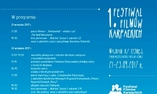 I Festiwal Film&oacute;w Karpackich - Majdan zaprasza!