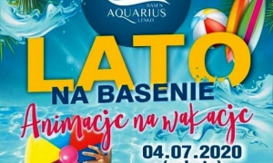 Początek lata na basenie. Zaproszenie do zabawy