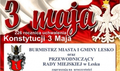 Obchody święta 3 Maja. Zaproszenie na uroczystości