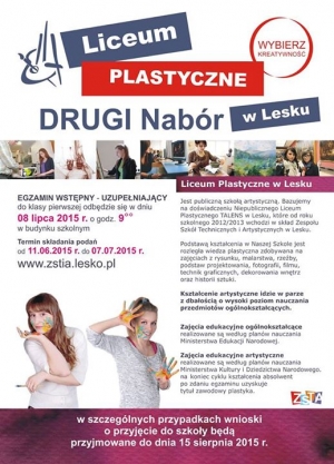 II Nab&oacute;r do Liceum Plastycznego w Lesku