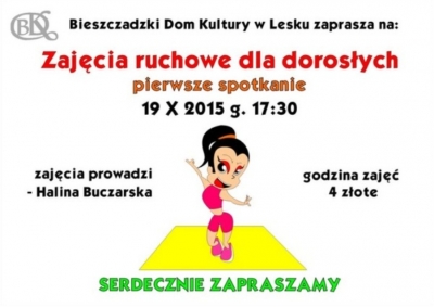 Zajęcia ruchowe dla dorosłych w BDK Lesko