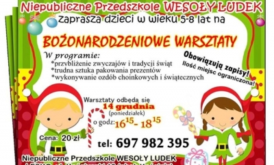 Wesoły Ludek zaprasza na świąteczne warsztaty