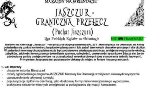 Maraton: Jaszczur - Graniczna Przełęcz. Zaproszenie