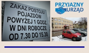 Zmiany zasad parkowania przy Urzędzie Miasta