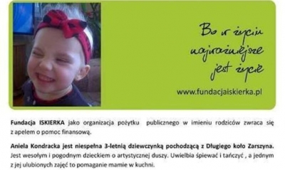 Bo w życiu najważniejsze jest życie. Pom&oacute;żmy małej Anielce