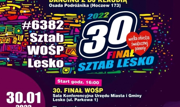 Wielka Orkiestra zagra już po raz 30! R&oacute;wnież w Lesku