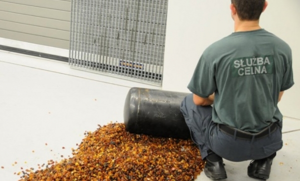 Bursztynowe wpadki przemytnik&oacute;w