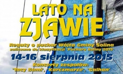 Lato na Zjawie - zaproszenie na Regaty o Puchar W&oacute;jta Gminy Solina