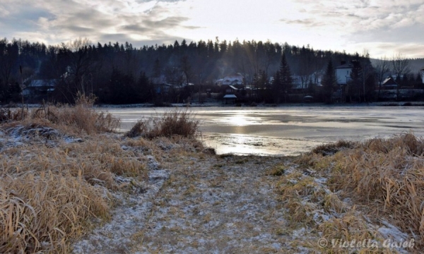 Na brzegiem mroźnej rzeki